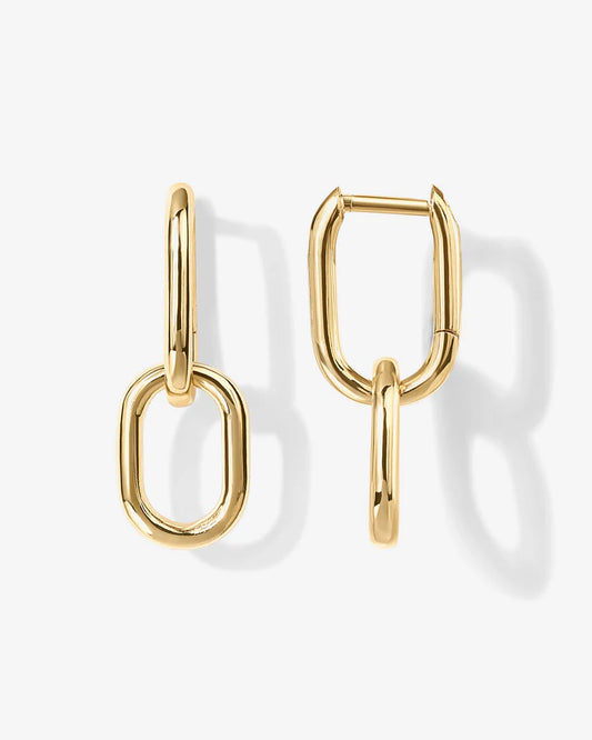 Convertible Paper Clip Link Hoops