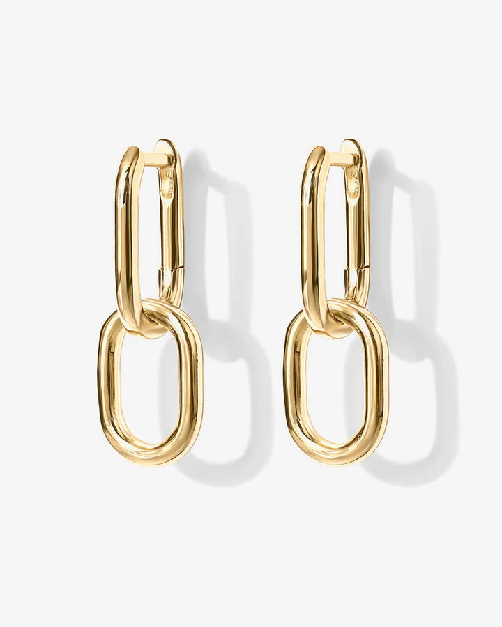 Convertible Paper Clip Link Hoops