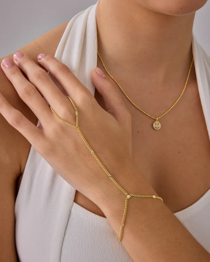 Dainty Beaded Hand Chain